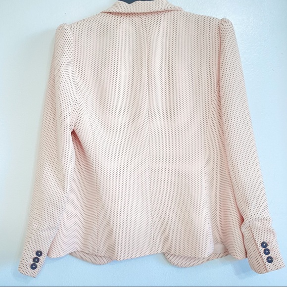 Rebecca Taylor Pindot Blush Pink Polka Dot Blazer - Picture 9 of 16